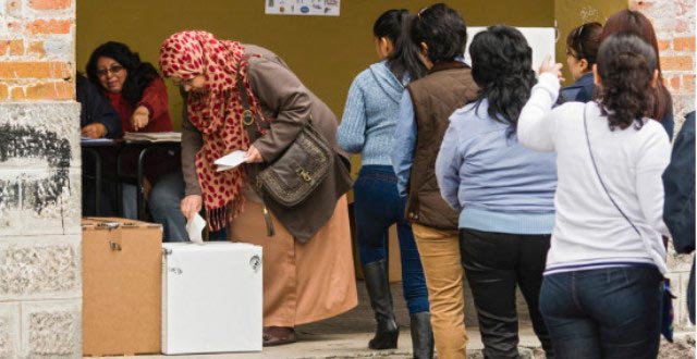 CNE extranjeros votando